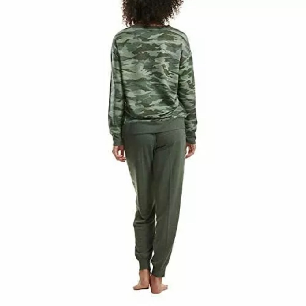Splendid Women's 2-Pc Pajama Set Long Sleeve Crewneck Top & Jogger Pants - Picture 3 of 4